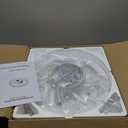 Flush Mount Ceiling Fan, Ceiling Fans with Lights and Remote, 6 Winds Speeds, 20" Low Profile Caged Ceiling Fan, Dimmable Bladeless Fan Light for 
Bladeless Ceiling Fans with Lights: 19 inch Low Profile Ceiling Fans with Lights and Remote Modern Ceiling Fan with Light Flush Mount Ceiling Fan for Bedroom Living Room, Silver 