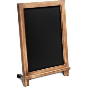 Rustic Torched Tabletop Chalkboard Sign/Hanging Magnetic Wall Chalkboard/Small Countertop Chalkboard Easel/Kitchen Countertop Memo Board / 12" x 17" in. Weddings, Birthdays, Baby Announcements