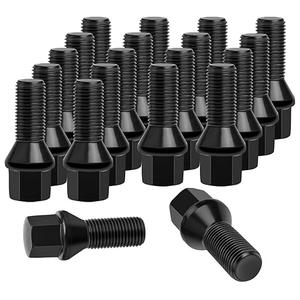 12x1.5 Extended Lug Bolts, 20Pcs M12x1.5 Wheel Bolts Conical Seat 40mm Shank for BMW 128i 135i 318i 320i 325i 328i 335i M3 525i 528i 530i 535i M5 545i 550i M5 Z3 Z4 E36 E46 E60 E90 E92 E93 E24 E24 E63