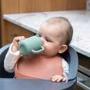 Beaba Silicone Sippy Cup, 5.5 oz, Silicone Material, Leakproof Lid, for Baby Toddler, Sage