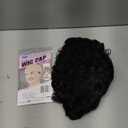 Short Curly Pixie Cut Wigs with Bangs Human Hair for Black Women Non Lace Full Machine Made Rose Net Cap Human Hair Pixie Wig Brazilian Virgin Glueless Bob Wig Human Hair Short Layered Wigs For Women (Natural Color)