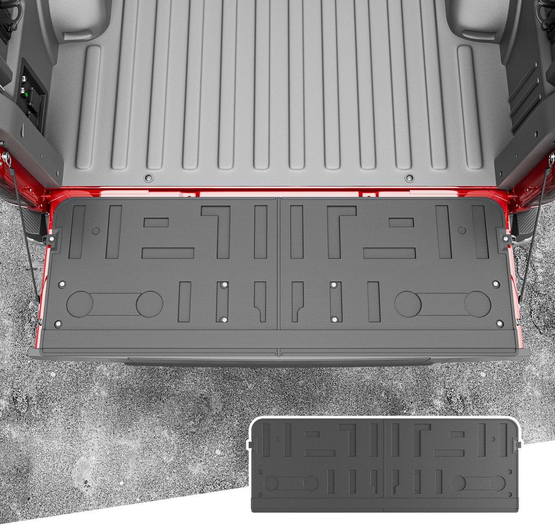 Xipoo Tailgate Liner Compatible with 2021 2022 2023 2024 2025 Ford F150 Tailgate Protector TPE Tailgate Mat Replacement for 2021-2025 Ford F150 Accessories (Tailgate Mat)