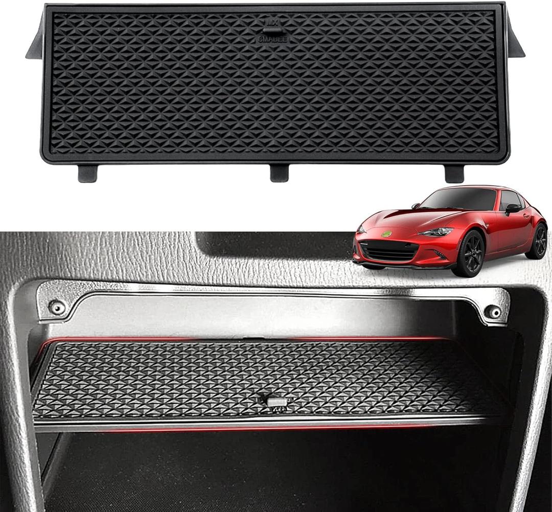 Autorder Center Console Organizer for 2016-2025 Mazda MX-5 RF Miata Interior Accessories Glove Box Insert Tray Partition Panel with Built in Scratch Resistant Non Slip Silicone Pad