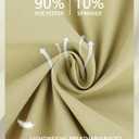 Mens Slacks Straight Fit Golf Pants Elastic Waist Dress Pants Lightweight Stretch Casual Business Work with 5 Pockets (Beige, XXXL)