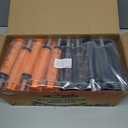 JOLLY CHEF 60 Pack Party Jelly Halloween Shot Syringes, Medium 1.5 oz Container with Lid, Perfect for Plastic Shot Glasses Thanksgiving Christmas