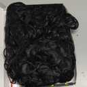 MOONSHOW Short Curly Wigs for Black Women Pixie Cut Wig Curly Bob Wigs for Black Women Short Wig with Bangs Synthetic Afro Wigs Black Curly Wigs for African American Women (Natural Black)