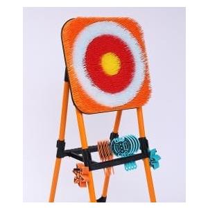 Axe Throwing Mane Target with 8 Axes 8 Darts Set, Outdoor Axe Throwing Game (orange)