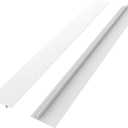 Silicone Kitchen Stove Counter Gap Cover Long & Wide Gap Filler (2 Pack) Seals Spills Between Counters, Stovetops, Washing Machines, Oven, Washer, Dryer - Heat-Resistant and Easy Clean (White)