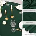Pesonlook 10 Pack Hunter Green 120 Inch Round Tablecloths, Polyester Tablecloths for Round Tables, Wrinkle & Stain Resistant, Perfect for Wedding, Party, Dining, Banquet