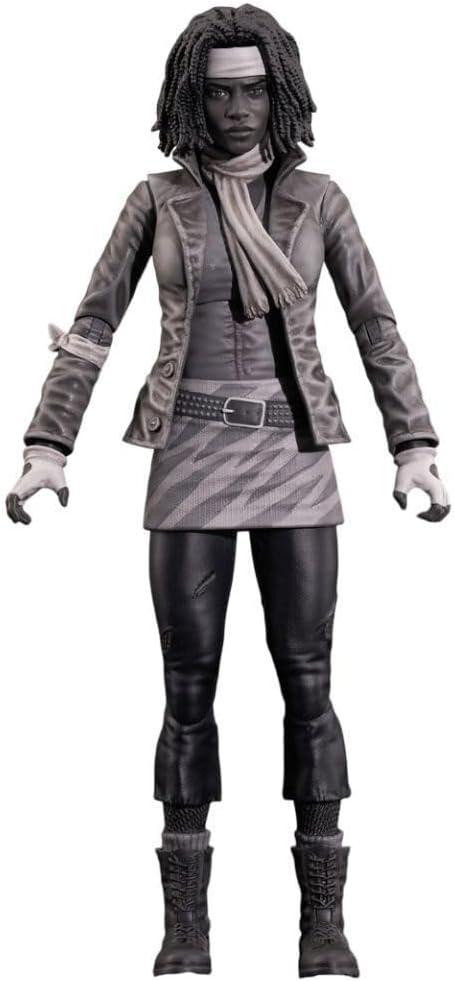 Diamond Select Toys The Walking Dead Comic Series 1 7-Inch Michonne Action Figure with 16 Points of Articulation (Black and White)