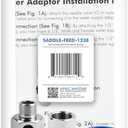 APEC Water Systems Feed Water Adapter 1/2" & 3/8" for Undersink System (SADDLE-FEED-1238)