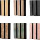 Acoustic Wood Slat Wall Sample Kit- 6 Wood Slat Colors for Interior Wall Decor, Modern Soundproof Wall Panels