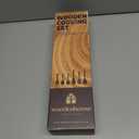 Wooden Spoons for Cooking Wooden Kitchen Utensils Set, 5 Pcs Teak Wood Utensil Set Comfortable Grip NonStick Wooden Cooking Utensils