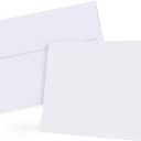 Eupako White Blank Cards and Envelopes 100 Pack - 5x7 Heavyweight Folded Cardstock and A7 Envelopes Self Seal for DIY Greeting Cards, Invitations, Wedding, Baby Shower, Birthday, Thank You Cards