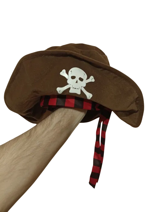 Pirate Hat for Kids, One Size Fits All | Classic Pirate Costume Accessory for Dress-Up Play