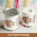 Can-shaped Packaging - 40th Birthday Gifts for Men Him Women Her Toilet Roll Paper - 40th Birthday Decorations, Party Supplies Favors - 40 Years Old Funny Gag Gift Ideas, Bday Present for Friends