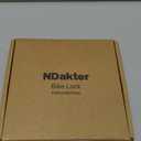 NDakter Bike Lock, 5 Digit Combination Heavy Duty Anti Theft Bicycle Chain Lock, 2.62/3.2/4.27/5/6Ft Long, High Security Resettable, Suitable for Bike, Scooter, Door, Gate, Fence-4/6mm Thick (Black)