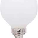 Sylvania LED TruWave Natural Series Décor G16.5 Light Bulb, 60W Equivalent Efficient 5.5W, Candelabra Base, Dimmable, Frosted, 5000K, Daylight - 2 Count (Pack of 1) (40801) Soft White