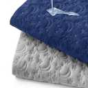 Waterproof Pack and Play Mattress Cover Pack of 2, Soft Quilted Pack and Play Mattress Pad Protector 39" X 27", Playpen Mattress Sheet