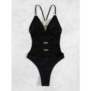 Women's One Piece Swimsuit Swimwear, Medium