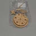 HOMSFOU Birthday Party Cake Wooden Pretend Play Cake Fake Cake Model Play Food Set