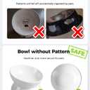 LoeJan Elevated Cat Food Bowl, 5 Oz Ceramic Raised and Tilted Water Bowl, Anti Vomiting and Protect Pets' Spines Dishes for Small Dog, Fat Faced Cat, Kitten (White, 2 Pack)