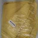 OVZME 2 Pack: Basic Mustard Yellow Sheer Curtain 84 Inches Long for Bedroom, Airy Light Filtering Voile Drapes for Living Room, Each 42W x 84L