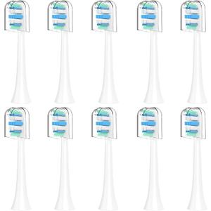 Toothbrush Heads for Philips Sonicare Replacement Heads G2,C1,4100,C2,Electric Replacement Brush Head Compatible with Phillips Sonicare Brush G2,C2,C1,for Philips Sonic Care Toothbrush,10 Pcs