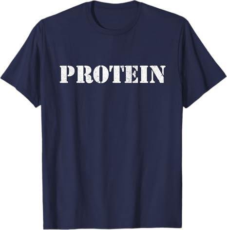 Protein Shirt Funny Gym TShirt Plants have Protein Vegan TShirt. LARGE