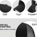 24Pack Baseball Cap Blank Trucker Hats Bulk Wholesale Hats Adjustable Plain for Men Women (Black)