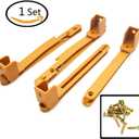Crib fence Lifter Lifting Rail Connection Set Brown w Screws