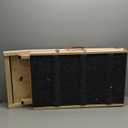 Dog Ramp for Bed, 64" Long Foldable Pet Ramp for Small Large Dogs, Dog Ramps for High Beds Car, High Traction with Platform 6 Adjustable Heights 24" to 30" Up to 220LBS, Wood (64"X 17inch)