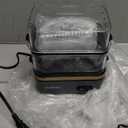 Evoloop Rapid Egg Cooker Electric 12 Eggs Capacity, Soft, Medium, Hard Boiled, Poached, Omelet Maker Egg Poacher & Vegetable Steamer, BPA Free Tray(Grey)