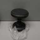SOFE Black Wood Display Riser, Rustic Small Pedestal Stand/Planter Stands, Tray Holder for Decor, Unique Wooden Base 7 Inches Tall for Mini Items, Candle, Figurine