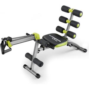 WONDER CORE 2 Total Gym Machine, Ab Workout Equipment, Adjustable Ab Machine for Stomach Workout, Sit Up Exercise Equipment for Home Workouts, Abdominal Trainer, Ab Lounger Exercise Chair (Green)