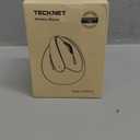 TECKNET Mini Vertical Wireless Mouse, Ergonomic Mouse for Small Hands, 4800DPI, 5 Adjustable DPI Levels, 6 Buttons, 2.4GHz Silent Optical Wireless Mouse for Laptop, Computers, PCs, Macs