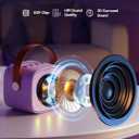 YLL Mini Karaoke Machine with 4 Wireless Microphones, Gifts for Kids