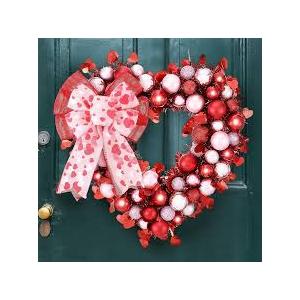 Valentine's Day Heart Wreath for Door