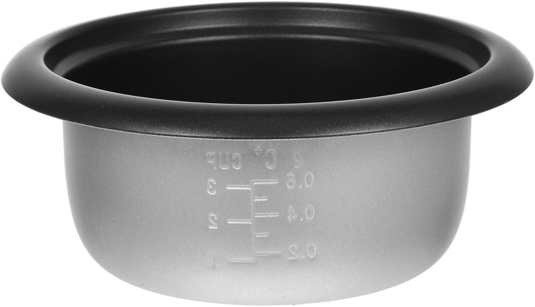 PRETYZOOM 1.5L Replacement Rice Cooker Inner Pot Non-Stick Aluminum Alloy Bowl Compatible with Small Rice Cookers Easy to Clean and Heat Evenly