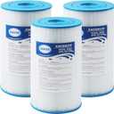 AmiBron PWK30 Hot Springs Spa Filters, Compatible for Watkins 31489, Unicel C-6430, Filbur FC-3915, P/N0969601,73178, 73250, 71825, 30 sq.ft.Hot Tub Filter 3 Pack