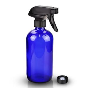 Wedama Glass Spray Bottles, 16 oz Glass Spray Bottles for Cleaning Solutions and Essential Oils, Refillable Empty Spray Bottle with Adjustable Nozzles for Alcohol, Plant and Hair Care (1 Pack) (Blue)