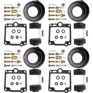 4-Pack Carburetor Carb Rebuild Repair Kits Replacement for Yamaha FJ1200 1988-1992