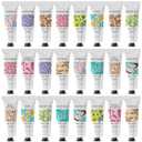 BODY & EARTH # LOVE 24 Pack Hand Cream for Women, Mothers Day Gifts for Mom, Hand Lotion Travel Size Hand Cream Bulk Gifts for Women, Bridesmaid Gifts Party Favors, Teacher Nurs Gifts