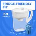 Brita Water Pitcher, Metro Elite Filter, Removes 99% of Lead, Includes 1 Filter, 6-Cup Capacity, White