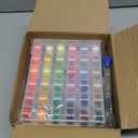 125 Pcs Sewing Thread Kit, 36 Assorted Colors Machine Threads with Spools, 400 Yards Prewound Bobbins Set with 50 Machine Needles (70/9, 75/11, 90/14, 100/16 110/18) for Universal Sewing Machines Use