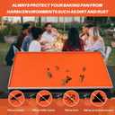 Silicone Griddle Cover Mat for Blackstone - 36 Inch Griddle Accessories Full Cover Wrapped Grill Mat Reusable Heavy Duty Food Grade Silicone Grill Mats