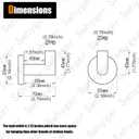 2 Pack Bath Towel Hook, Gold Robe Hook Stainless Steel Bathroom Clothes Coat Hook Wall Mounted Door Hanger Brushed Gold,96018-8BG. (2.75 Inch)