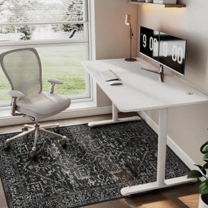 Chair Mat for Hard Floors, 48" x 60" Office Chair Mat for Hardwood Floor, Area Rug for Living Room, Protector Floor Desk Rug for Home Office (Black)