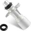 Upgrade Aluminum Engine Water Pump-Oil Cooler Pipe Tube Connector Compatible With Land Rover Sport LR4 Range Rover Replace# LR030593 C2Z18658 LR028136 LR011997