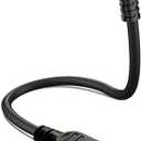 QaMcbulc Mini USB Female to USB Type C Male Cable,90 Degree USB-C Male to Mini USB Female Adapter Converter for Mini Dash Cam Hardwire Kit and More Mini USB Devices (Only for Charging)